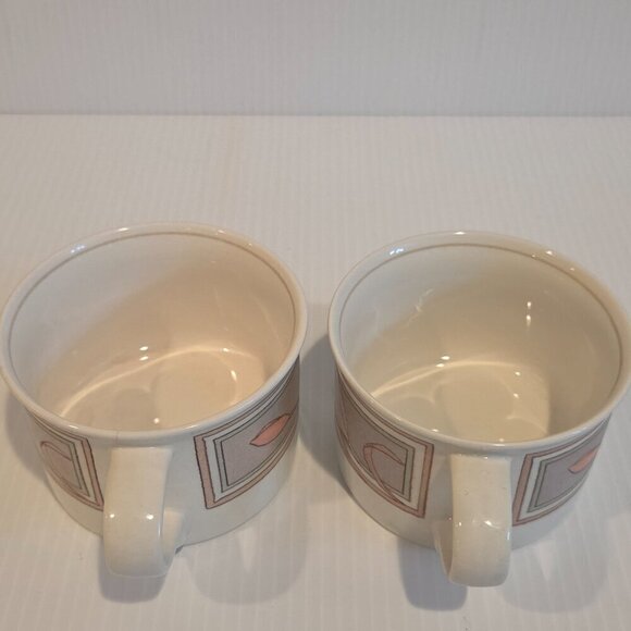 Mikasa Japan Meadow Sun Intaglio Tea Coffee Mugs  Set of 2 CAC02 8 Oz Tulips - Picture 7 of 11